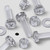 60x Clear Acrylic Pan Head Plastic Screws & Bolts M5 x 20 mm, Nuts & Washers