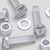 60x Clear Acrylic Pan Head Plastic Screws & Bolts M5 x 20mm, Nuts & Washers