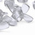 50x Clear Acrylic Plastic Butterfly Wing Nuts M6, Thumb Nuts