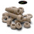 5x Natural PEEK Socket Head Screws & Bolts M6 x 20mm, Nuts & Washers