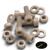 5x Natural PEEK Socket Head Screws & Bolts M6 x 20mm, Nuts & Washers
