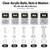 100x Clear Acrylic Pan Head Screws & Bolts M3-M8 x 20mm, Nuts & Washers