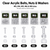 100x Clear Acrylic Pan Head Screws, Nuts & Washers M3-M8 x 20 mm