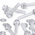 60x Clear Acrylic Slotted Knurled Thumbscrews M6 x 40 mm, Nuts & Washers