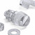 60x Clear Plastic Acrylic Thumbscrews, M3 x 10mm, slotted + knurled, Nuts, Washers & Bolts