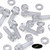 60x Clear Acrylic Slotted Knurled Thumbscrews M6 x 20 mm