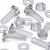 50x Clear Acrylic, Countersunk Cross Head, M6 x 20 mm, Plastic, Bolts, Nuts & Washers - Screws
