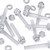 20x Clear Plastic Acrylic Thumbscrews, M6 x 40mm, slotted + knurled, Nuts, Washers & Bolts