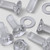 25x Clear Acrylic Countersunk Screws & Bolts M8 x 20mm, Nuts & Washers