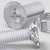 25x Clear Acrylic Countersunk Screws & Bolts M8 x 20mm, Nuts & Washers