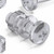 60x Clear Acrylic Pan Head Plastic Screws & Bolts M6 x 20mm, Nuts & Washers