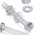 60x Clear Acrylic Pan Head Plastic Screws & Bolts M4 x 40mm, Nuts & Washers