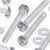 60x Clear Acrylic Pan Head Plastic Screws & Bolts M4 x 40mm, Nuts & Washers