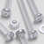 60x Clear Acrylic Pan Head Screws, Nuts & Washers M4x40mm