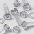 20x Clear Acrylic Pan Head Plastic Screws & Bolts M5 x 20mm, Nuts & Washers