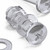 20x Clear Acrylic Pan Head Screws, Nuts & Washers M5 x 20 mm