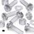 20x Clear Acrylic Pan Head Plastic Screws & Bolts M5 x 20mm, Nuts & Washers