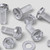 30x Clear Acrylic Pan Head Screws, Nuts & Washers M8x20mm