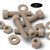 5x Natural PEEK Socket Head Screws & Bolts M4 x 20mm, Nuts & Washers