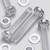 60x Clear Acrylic Pan Head Plastic Screws & Bolts M6 x 40mm, Nuts & Washers