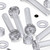 60x Clear Acrylic Pan Head Plastic Screws & Bolts M6 x 40 mm, Nuts & Washers