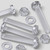 60x Clear Acrylic Pan Head Screws, Nuts & Washers M6x40mm