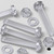 60x Clear Acrylic Pan Head Screws, Nuts & Washers M6x40mm