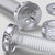 60x Clear Acrylic Pan Head Screws, Nuts & Washers M6x40mm