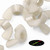 50x Natural Nylon Plastic Butterfly Wing Nuts M8, Thumb Nuts