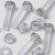 60x Clear Acrylic, Pan Head, M4 x 20mm, Plastic Bolts, Nuts & Washers - Screws