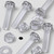 60x Clear Acrylic Pan Head Plastic Screws & Bolts M4 x 20mm, Nuts & Washers