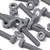 50x Grey PVC, Hex Head, M4 x 20mm, Plastic Bolts, Nuts & Washers, UPVC