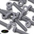 50x Grey PVC, Hex Head, M4 x 20mm, Plastic Bolts, Nuts & Washers, UPVC