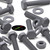 50x Grey PVC Hex Head Plastic Screws & Bolts M4 x 20mm, Nuts & Washers