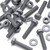 50x Grey PVC, Hex Head, M4 x 20mm, Plastic Bolts, Nuts & Washers, UPVC