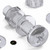 30x Clear Acrylic Pan Head Screws, Nuts & Washers M8 x 40 mm