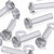 30x Clear Acrylic Pan Head Screws, Nuts & Washers M8 x 40 mm