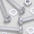 60x Clear Acrylic Pan Head Plastic Screws & Bolts M3 x 20mm, Nuts & Washers