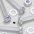 60x Clear Acrylic Pan Head Screws, Nuts & Washers M3x20mm