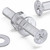 50x Clear Acrylic, Countersunk Cross Head, M3 x 20 mm, Plastic, Bolts, Nuts & Washers - Screws