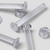 50x Clear Acrylic Countersunk Screws & Bolts M3 x 20mm, Nuts & Washers