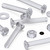 50x Clear Acrylic Countersunk Screws & Bolts M3 x 20mm, Nuts & Washers