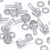 20x Clear Plastic Acrylic Thumbscrews, M4 x 12mm, slotted + knurled, Nuts, Washers & Bolts