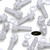 20x Clear Acrylic Slotted Knurled Thumbscrews M6 x 20mm, Nuts & Washers