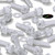 20x Clear Acrylic Slotted Knurled Thumbscrews M6 x 20mm, Nuts & Washers