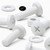 50x White, Pan Cross Head, (PP), M6 x 20mm, Plastic Bolts, Nuts & Washers -Screws