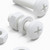 50x White, Pan Cross Head, (PP), M6 x 20 mm, Plastic Bolts, Nuts & Washers - Screws