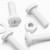 50x White PP Pan Head Plastic Screws & Bolts M6 x 20mm, Nuts & Washers