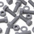 50x Grey PVC, Hex Head, M6 x 20 mm, Plastic Bolts, Nuts & Washers, UPVC