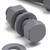 50x Grey PVC Hex Head Plastic Screws & Bolts M6 x 20mm, Nuts & Washers